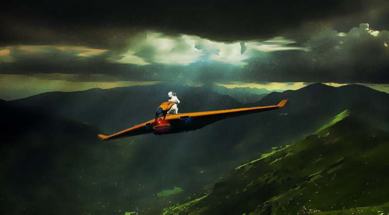 Illustration for article titled Freedom Is A Snazzy Orange Glider